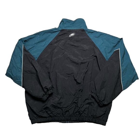 Vintage 90's Philadelphia Eagles  Zip Up Windbreaker Jacket Men’s Sz XL  Y2K - Picture 7 of 10